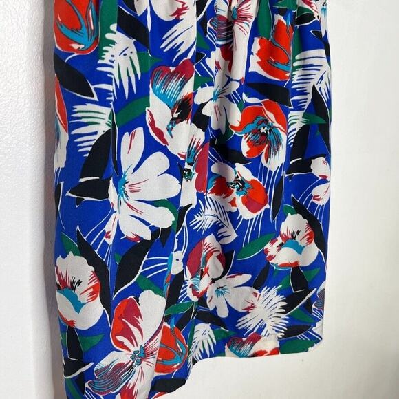 J Crew 8 Floral Spaghetti Strap Short Dress Vibrant Stylish Tropical Womens - Picture 4 of 9